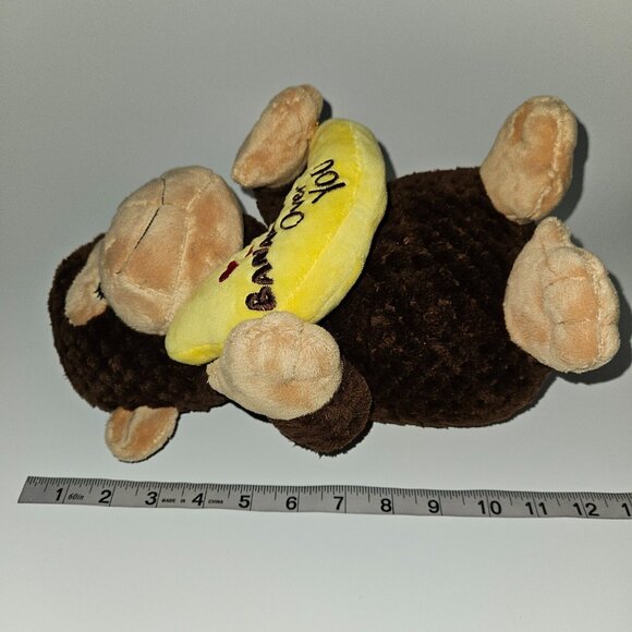 Dan Dee Brown Monkey Plush Bananas Over You 11" Stuffed Animal Toy Waffle Weave - Picture 8 of 8